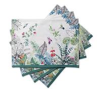 Maison d 'Hermine Sweet Rose Lavender-Lush Lavnder 100% algodón Juego de 4 manteles Individuales para la Mesa de Comedor | Cocina | Boda | La Vida Cotidiana | Primavera/Verano (33cm x 48cm) Día Madre