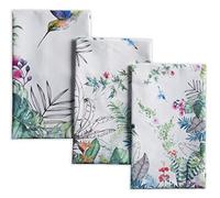Maison d' Hermine Tropiques - Juego de 3 paños de Cocina Multiusos 100% algodón, Toallas de Bar, Primavera/Verano (50 x 70 cm)