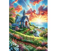 Maison de campagne au Bord du lac Puzzle 500 Piezas Cartón Blanco Premium para Expertos Mitos Animal Planta Vacaciones Fines Semana Hobby Y Ocio Regalo Navideño 500 PCS