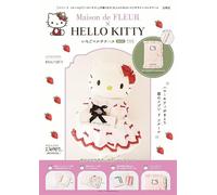Maison de FLEUR×HELLO KITTY いちごマルチケースBOOK PINK