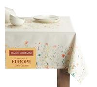 Maison d'Hermine Colmar Mantel 100% Algodón para Cocina | Cena | Mesa de Mesa | Decoración de Fiestas | Bodas | Primavera/Verano (Rectangle, 140 cm x 180 cm).