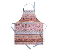Maison d'Hermine - Delantal 100% algodón para mujer con bolsillo, delantal de chef de cocina para hombres, cocina, jardinería, servidor, camarera, sirvienta, 04, Fair Isle, 27.5 x 31.5 pulgadas