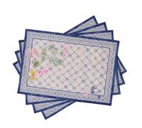 Maison d'Hermine Jardin D'Ete-Mint Juego de 4 manteles Individuales 100% algodón para la Mesa de Comedor | Cocina | Boda | La Vida Cotidiana | Cenas | Primavera/Verano (33 cm x 48 cm), Día Madre