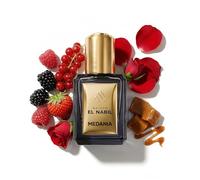 Maison El Nabil Medania - Roll-On 5 ml - Dubai Perfume Unisex - Extracto de perfume sin alcohol caramelo frutos rojos - Formato de viaje Idea de regalo