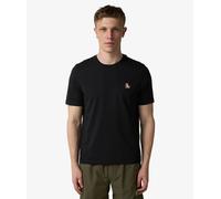 MAISON KITSUNÉ Chillax Fox Patch Regular T-Shirt Negro