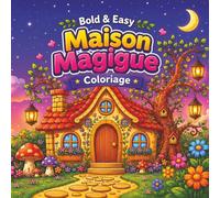 Maison Magique : Livre de Coloriage pour adultes, adolescents et enfants, design féérique et facile, anti-stress relaxant et satisfaisant: (Bold & Easy Cosy Coloriage)