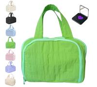 Maisonginza - Neceser 4 en 1, organizador de cosméticos de viaje de gran capacidad para mujeres, bolsa de maquillaje impermeable con asa, diseño de apertura amplia para artículos de tocador y