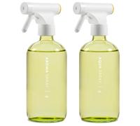 MAISONOVO Botellas de vidrio en spray para limpieza | Botellas de spray de vidrio versátiles y duraderas para plantas | MAISONOVO Botellas de Vidrio con Spray 16oz Amarillo 2uds
