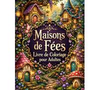 Maisons de Fées Livre de Coloriage pour Adultes: 50+ Magnifiques Illustrations de Maisons Féeriques, Forêts Enchantées, Villages Magiques & Mondes ... (8,5x11) (Cozy Fantasy Escapes Collection)