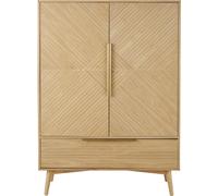 Maisons du Monde Armario tallado con 2 puertas y 1 cajón