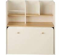 Maisons du Monde Escritorio infantil con estantería y banco baúl con ruedas