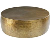 Maisons du Monde Mesa de centro dorada y un manifiesto en elogio de lo imperfecto