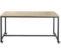 Maisons du Monde Mesa de comedor profesional con ruedas L.150