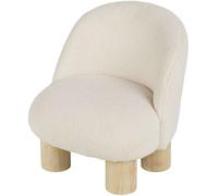 Maisons du Monde Sillón infantil tapizado borreguito en tejido bouclé crudo