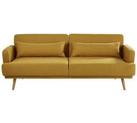 Maisons du Monde Sofá cama de 3 plazas en amarillo