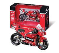 Maisto 1/18 Ducati Desmosedici GP22, MotoGP, Pecco Bagnaia, Licencia oficial, Lenovo Team, 1:18, Cuerpo de metal, Miniaturas moto gp, Maquetas motos, Miniatura juguete, Coleccionable (78003)