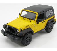 MAISTO 1/18 JEEP WRANGLER WILLYS SOFT TOP 2014 AMARILLO MODELO ESTÁTICO DIECAST
