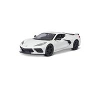 Maisto 1:24 Assembly Line 2020 Chevrolet Corvette Stingray Coupe Whit