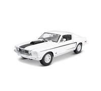 Ford MUSTANG Gt Cobra Chorro Fastback 1968 Azul Metálico a Escala 1:18 Maisto