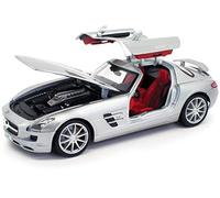 Maisto 31389, Mercedes Benz SLS AMG Silver Metallic Special Edition 1/18, Diecast Model Car