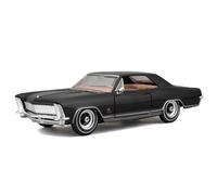 Maisto Buick Riviera (1965): Modelo de Coche a Escala 1:24, capó y Puertas móviles, Negro (531214BK)