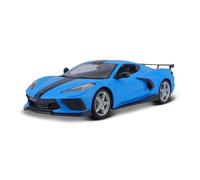 Chevrolet Corvette Stingray C8 High Wing 2020 Azul Modelo De Coche 1:18 Maisto