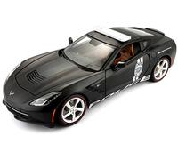 Corvette Stingray 2014 Seguridad Service Y Matt Black 1:18 Modelo Maisto