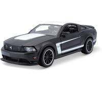Maisto M31269 Ford Mustang - Coche Coleccionable Fundido a presión a Escala 1:24, Negro Mate