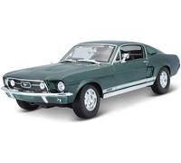 Maisto 531166 - Coche a Escala - Ford Mustang Gta Fastback '67 (Verde, 1:18)