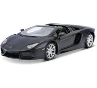 Maisto Coche De Modelo Lamborghini Aventador LP 7004 Roadster Negro Escala 1:24