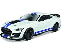 Maisto Coche Modelo Mustang Shelby GT500 20 Con Alerón Blanco Escala 1:18