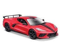 MAISTO Corvette ZR 1 Coupe Special Edition 532927R - Coche de Juguete con Volante móvil, Puertas y Campana, 1:24, Fiel al Original
