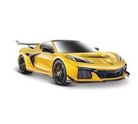 MAISTO Corvette ZR 1 Coupe Special Edition, Amarillo, Modelo 1:24, Fiel Coche de coleccionista, con Volante, Puertas y Campana, a Partir de 3 años (532927Y)