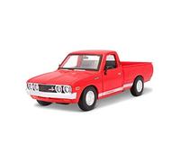 Maisto Datsun 620 Pickup (1973): Maqueta de Coche a Escala 1:24, Puertas de Apertura, 20 cm, Rojo (531522), marrón