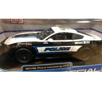 Maisto M31397 1:18 Ford Mustang GT Police, Negro