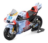Maisto Ducati Desmosedici GP24 Moto GP Team Gresini Racing 2024 ALEX MARQUEZ 73 - Modelo Moto Escala 1:18 - Color Azul