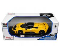 Maisto Ferrari F80 - Modelo de coche fundido a presión a escala 1:18 | Modelo a escala, coche coleccionable, relación 1:18, color amarillo, Ferrari F80