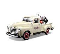 Chevrolet 3100 Pick Up 1950 1:25 + Harley Davidson 2001 Heritage 1:24 Modelo