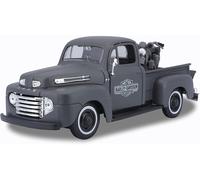 Maisto Ford F1 Pick Up 48 Harley WLA Flathead 42 Negro Escala 1:24 Modelo