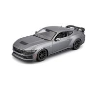 Maisto - Ford Mustang Dark Horse 2024 a Escala 1:24, Coche de fundición a presión Gris Metalizado, réplica Detallada con Puertas y capó Que se abren, Licencia Oficial de Ford, 3+