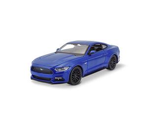 Maisto Ford Mustang GT (2015): Modelo de Coche a Escala 1:24, Puertas y capó móviles, 20 cm, Azul (531508B)