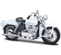 Maisto Harley Davidson, modelo 1952 K, color blanco (37), moto modelo 1:18
