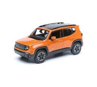 Maisto- Jeep Renegade Modelo de Coche de Juguete para coleccionistas, Color Naranja, 1/24 (BBURAGO 31282)