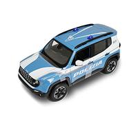 Maisto - Jeep Renegade Police - Furgoneta Realista a Escala 1:24, Licencia Oficial Jeep, Edad Recomendada 3+ años