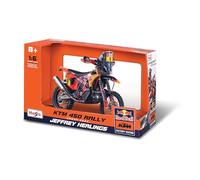 MAISTO KTM 450 Red Bull Rally Dakar 2024#8 Jeffrey Herlings, Color Rojo - Modelo de Moto 1:6, Fiel a la Original, Motocicleta de Juguete con dirección y Soporte de presentación, a Partir de 8 años
