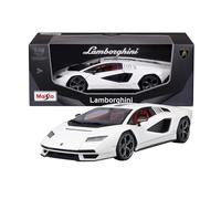 Maisto - Lamborghini Countach LPI 800-4 Blanco, Coche de diecast a Escala 1:18, réplica Detallada con Piezas Que se Pueden Abrir, Licencia Oficial Lamborghini, no Apto para niños Menores de 36 Meses
