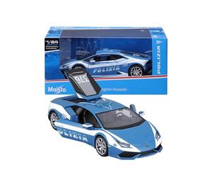MAISTO - Lamborghini Huracán Police - Modelo de Coche Realista a Escala 1:24, Licencia Oficial de Lamborghini y de los Servicios de Defensa, Edad Recomendada 3+ años