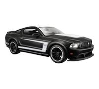 Maisto M31269 Ford Mustang - Coche Coleccionable Fundido a presión a Escala 1:24, Negro Mate