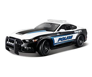 Maisto M31397 1:18 Ford Mustang GT Police, Negro