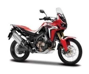 Maisto M34007-16910 Motocicleta Honda African Twin Moto Escala 1:18 Coleccionable fundida, Color Rojo